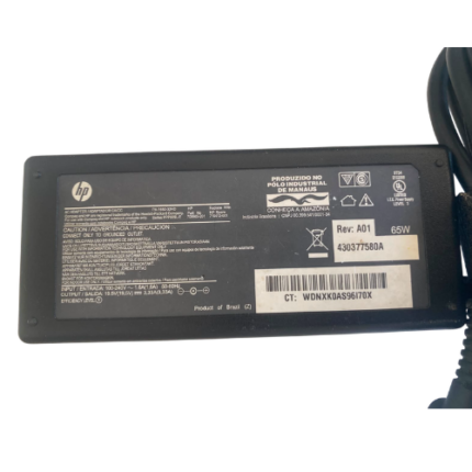 Fonte Carregador Hp Original 65w 19.5v 1.6a Notebook