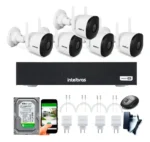 Kit 5 Câmeras Intelbras Mibo IM5 - Wifi Full Hd Com Áudio