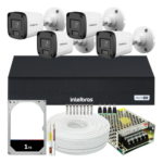 Kit 4 Cameras Seguranca Vhl 1220b 1080p Full Hd Dvr 4ch 1tb